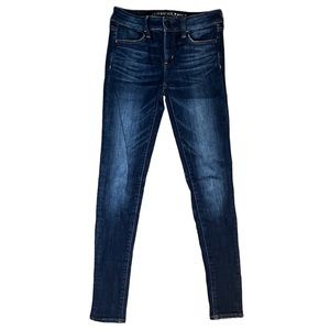 Dark Wash American Eagle Jeggings TALL LENGTH